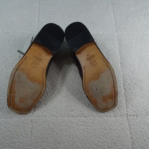Pronto-Uomo Brown Leather Shoes 10.5M MadeIn Italy - Picture 4 of 8